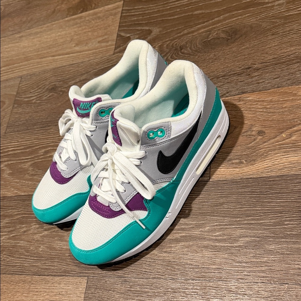Nike Air Max White Teal Purple Shoes